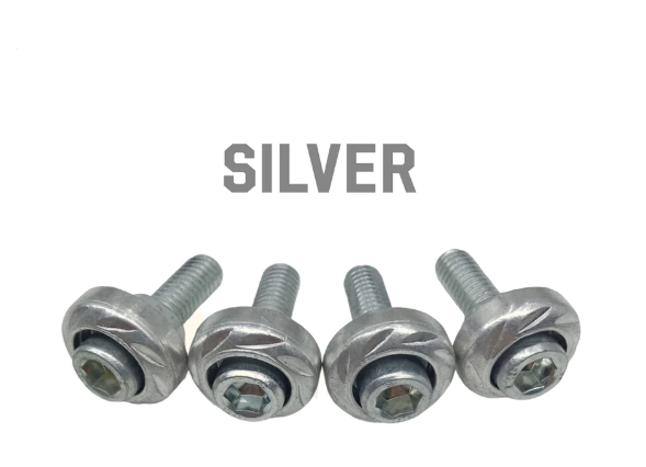 alloy 'SILVER' Washer ALLEN BOLT HEX nut '6mm'